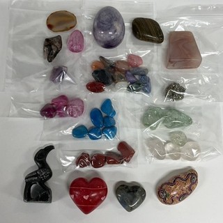Collection of Assorted Gemstones and Minerals Shaped & Natural NP#602