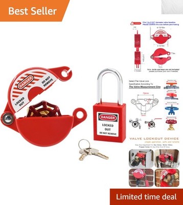 Secure Outdoor Faucet Lock & Padlock: Durable Safety Device for Valves