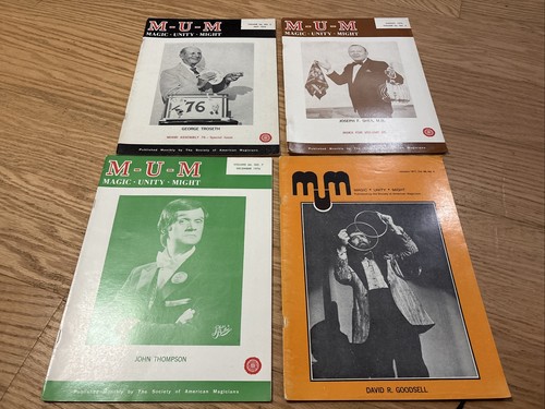 Lot of 4 - Magic Unity Might (MUM) Magazine - Vol 66 # 2 July 76 # 3 Aug 76 7& 8