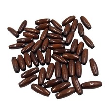 50 Pieces Oval Shaped Wooden Spacer Beads Loose Wood Beads