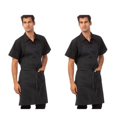 Chef Works Unisex Chef Apron Pinstripe, 2 Pack