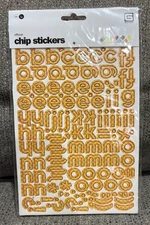 Basic Grey Chip Stickers Alphabet (4 sheets)