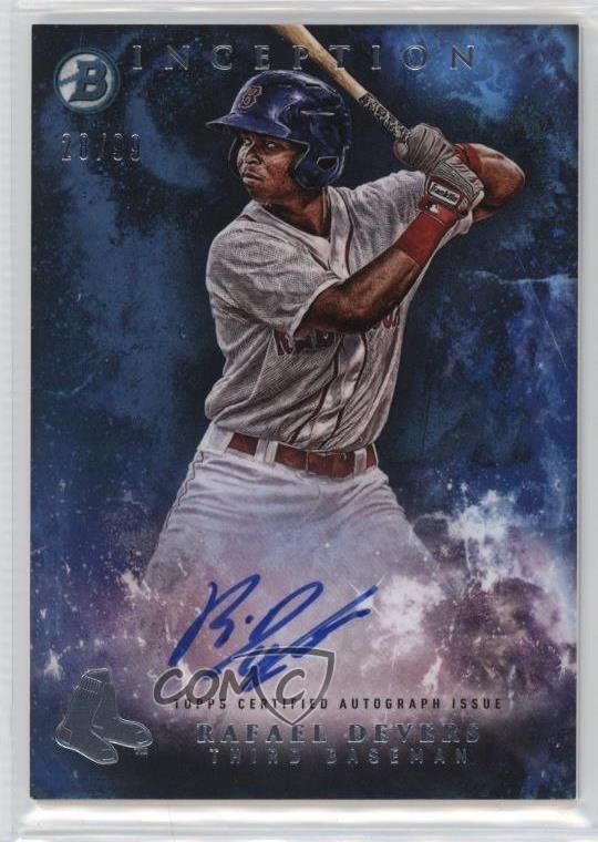 2016 Bowman Inception Prospect Blue /99 Rafael Devers #PA-RD Auto 0jk5