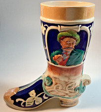 Gertz Handgemalt Boot Beer Stein Hand Painted W Germany VTG Marked 9