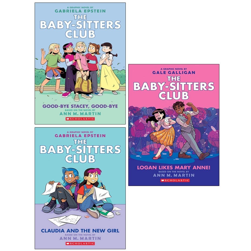 Babysitters Club Graphix 3 Books Collection Set by Ann M. Martin Logan Likes