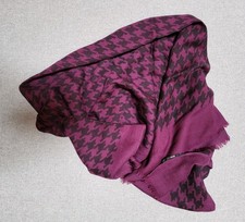 Hugo Boss Halstuch Schal Wolle aubergine weinrot