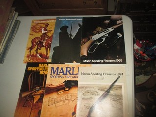 Lot of 6 MARLIN Sporting Firearm Gun Catalog 19964 1967 1968 1974 1975 1976