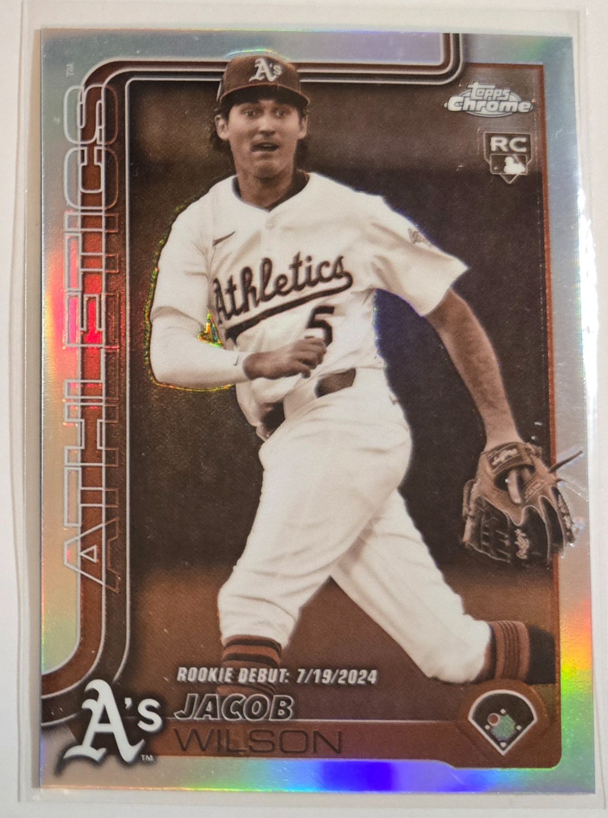 2025 TOPPS CHROME UPDATE SEPIA REFRACTOR JACOB WILSON #USC150