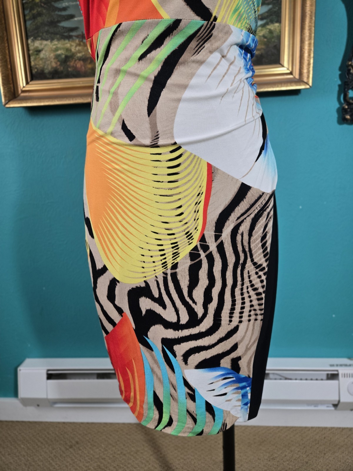 FRANK LYMAN Colorful Multi Pattern Asymmetrical K… - image 3