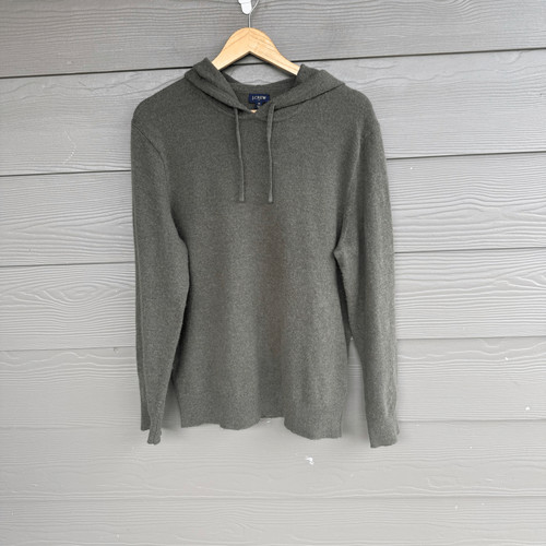 J Crew hooded lambswool blend sweater