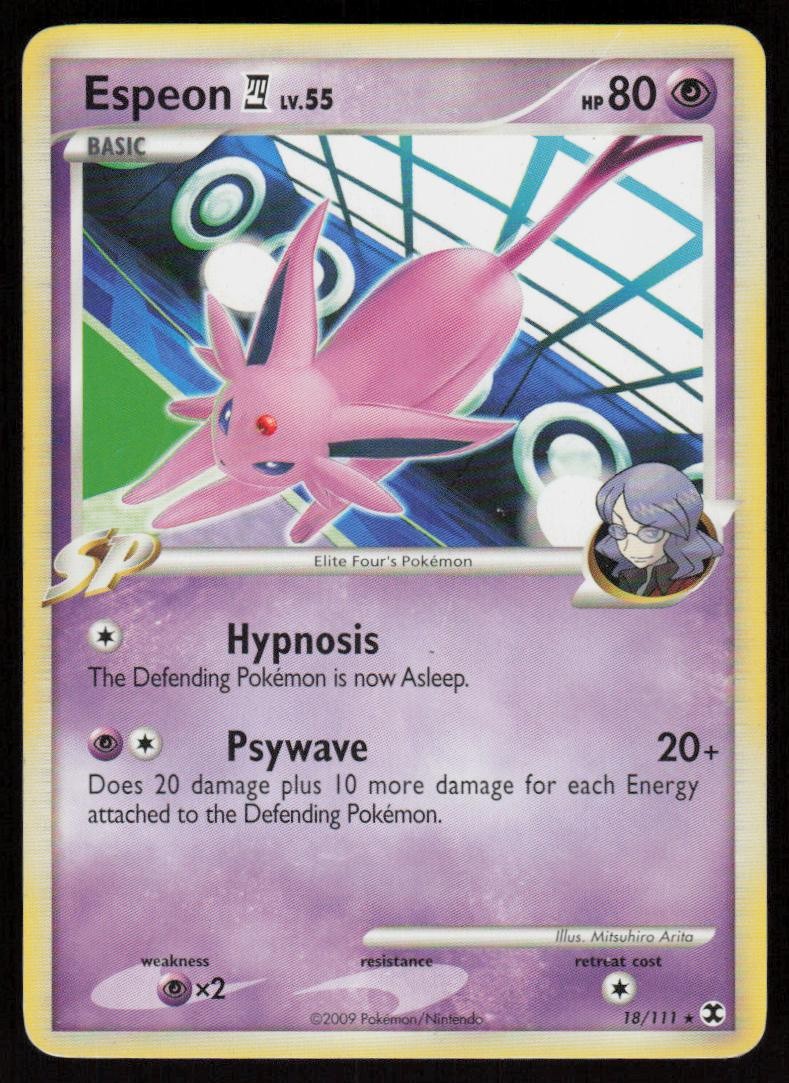 Espeon E4 18/111 Rare Rising Rivals Pokemon MP