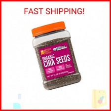 BetterBody Foods Organic Chia Seeds 2 lbs, 32 Oz, with Omega-3, Non-GMO, Gluten