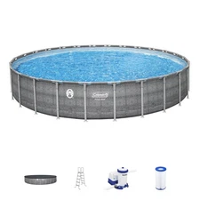 Coleman 26'x52" Power Steel Frame Deluxe Series Swimming Pool Set (Open Box)