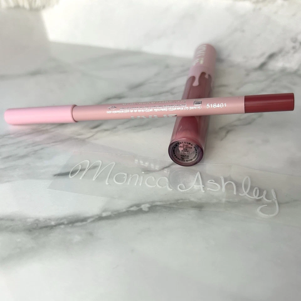 New Kylie Cosmetics Velvet Liquid Lip Kit Lipstick + Lip Liner - Harmony 305 NIB - Image 3 of 3