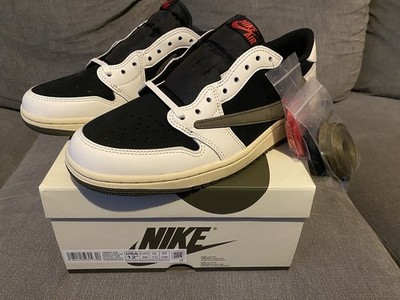 Nike Air Jordan 1 Retro low OG SP Travis Scott Olive UK10 DZ4137-106