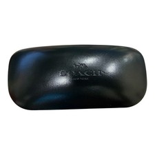 Coach New York Black Hard Sunglasses Case with Cleaning Cloth Luxottica