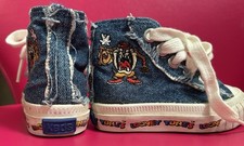1993 KEDS LOONEY TUNES TAZ HIGH TOP SHOES, TASMANIAN DEVIL , TODDLER SZ 4, RARE