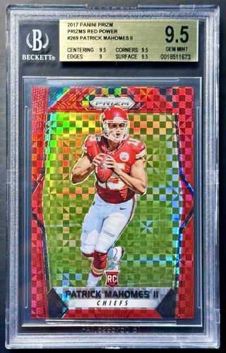 Patrick Mahomes II [Red Power Prizm] #269 2017 Panini Prizm card