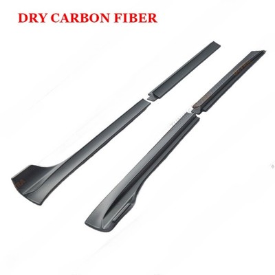Side Skirts For Tesla Model Y 2020-2024 Extension Lip DRY Carbon Fiber 