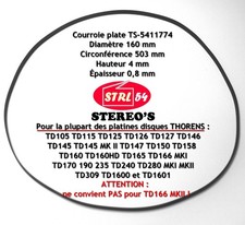 Belt For Turntable Vinyl Thorens TD145 TD145 MK II TD150 TD160 TD165