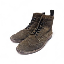 Loake Suede Brogue Boots, Size 8, Made in England 508983-0005 024/F Winchester