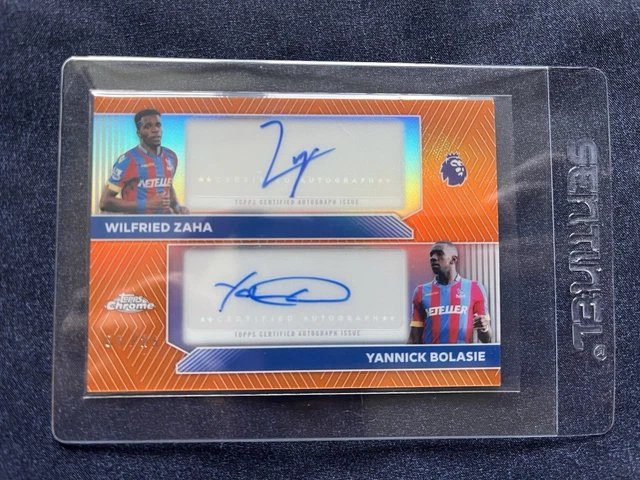 Topps Chrome Premier league 2026 - Wilfried Zaha Yannick Bolasie Dual Auto 09/25