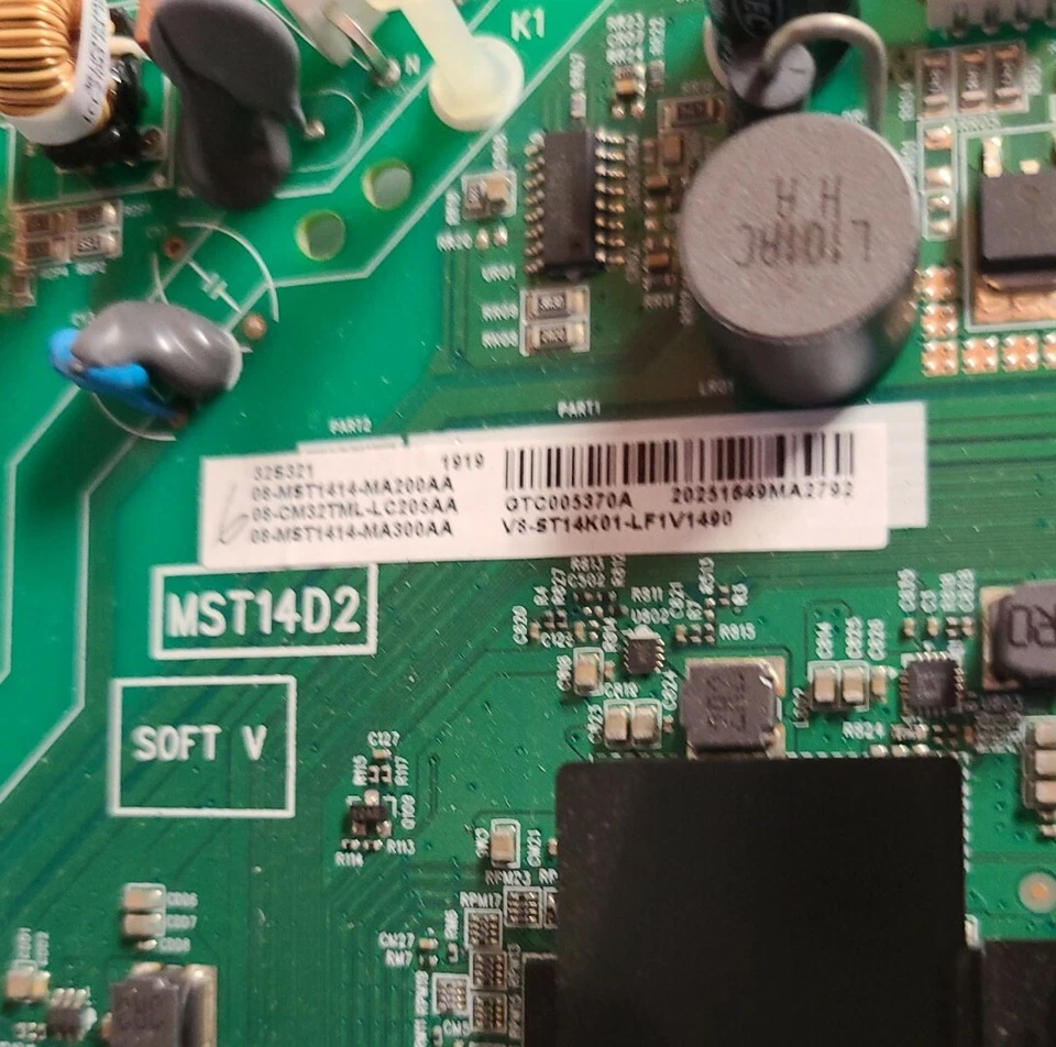 TCL 40-MS14D2-MPD2HG P/N: V8-ST14K01-LF1V1490 Main Board for 32S321 - Image 2 of 4