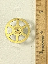 Waterbury  Bim Bam Clock Movement Strike Side 4th Wheel (See Pics to ID) (K8519)