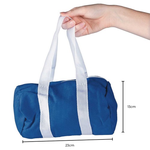 Small Coloured Canvas Duffle Gym Bags 12 Favour Sports Soccer Football Party - Picture 2 of 2