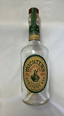 Michter's EMPTY Bottle Kentucky Straight Rye Whiskey Single Barrel Louisville KY