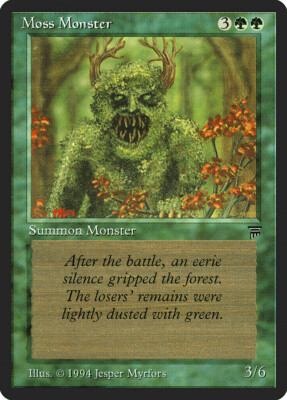 MTG Moss Monster  - Legends #195