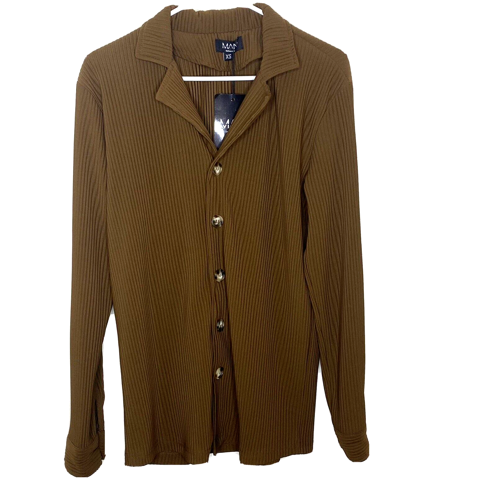 long sleeve revere pleated shirt