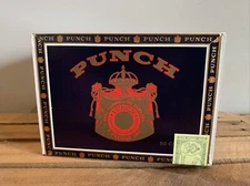 Punch Vintage Empty Cigar Wood Trimmed Box Spanish Honduras 5 X 7 X 5.25 - 54B