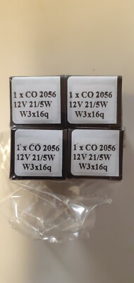 4x 12v 21/5W w3x16q Glassockellampe Tagfahrleuchte Daily CAR1 CO2056