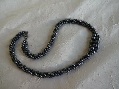 collier long hématite ,  perle ronde 10 mm - Collier/Hématite - Miracles minéraux