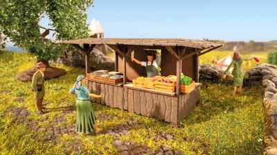 HO Scale Buildings - 14384 - Medieval Stall H0 - Kit