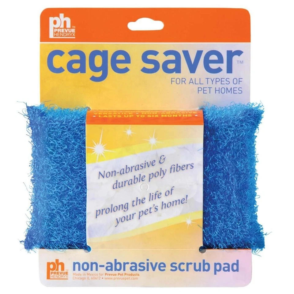 Prevue Hendryx Bird Cage Saver Scrub Pad Non-abrasive *USA SELLER* Scrubber 109