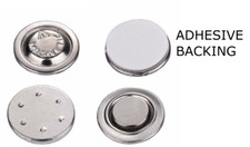 2x Pack - Small Round Button  Name Badge Magnets -Strong Magnetic Name Tag Back