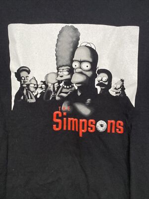 Simpsons Tシャツ XL Sopranos 00s シンプソンズ Vintage Mens The Simpsons Sopranos Italian Parody Shirt Xl Black