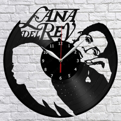 LanaDelRey Vinyl Record Wall Clock Art Decor Original Gift 12'' 30cm 1995