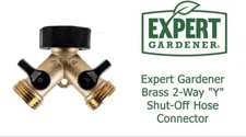 “NEW” Expert Gardener Brass Y Shut-Off