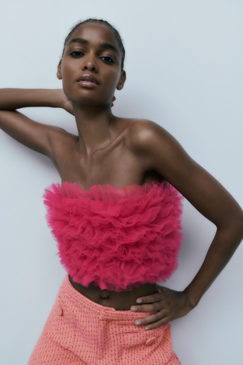 zara pink ruffle dress Zara Dress with Ruffles 2026