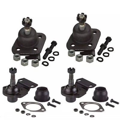 4 Pc Kit Ford Mustang 70-74 Pinto Bobcat 74-80 Front Upper Lower Ball Joint