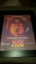 AC/DC Highway To Hell Live Rare Original Radio Promo Poster Ad Framed!