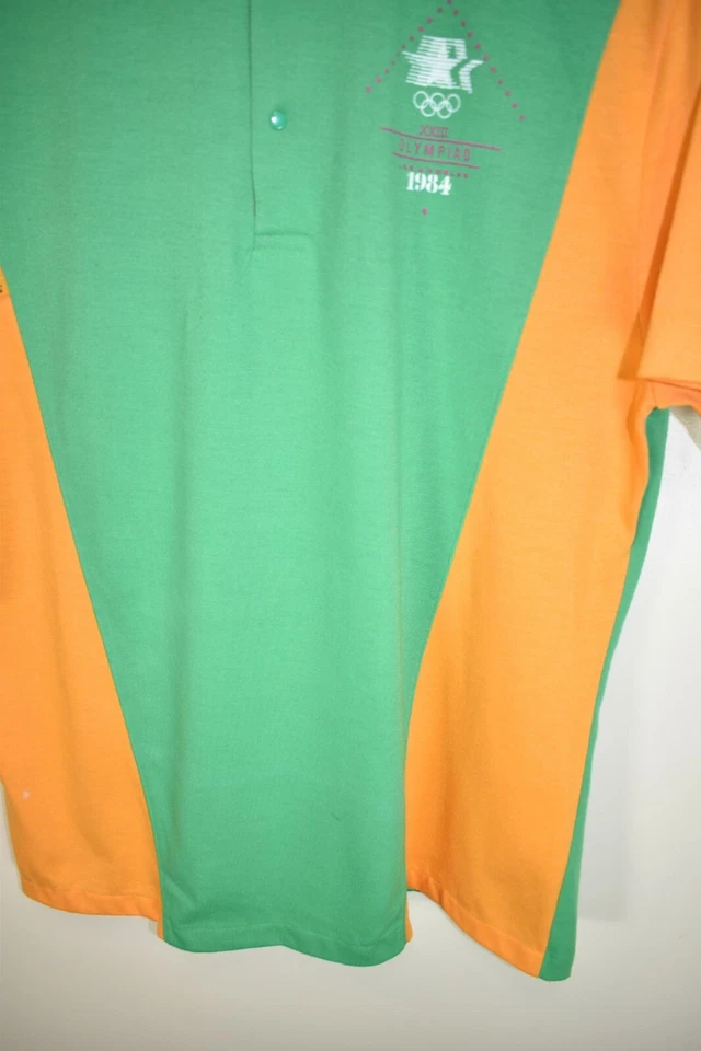 LEVIS 1984 LOS ANGELES OLYMPIC GAMES OLYMPICS STAFF UNIFORM POLO SHIRT MEDIUM - Image 4 of 4