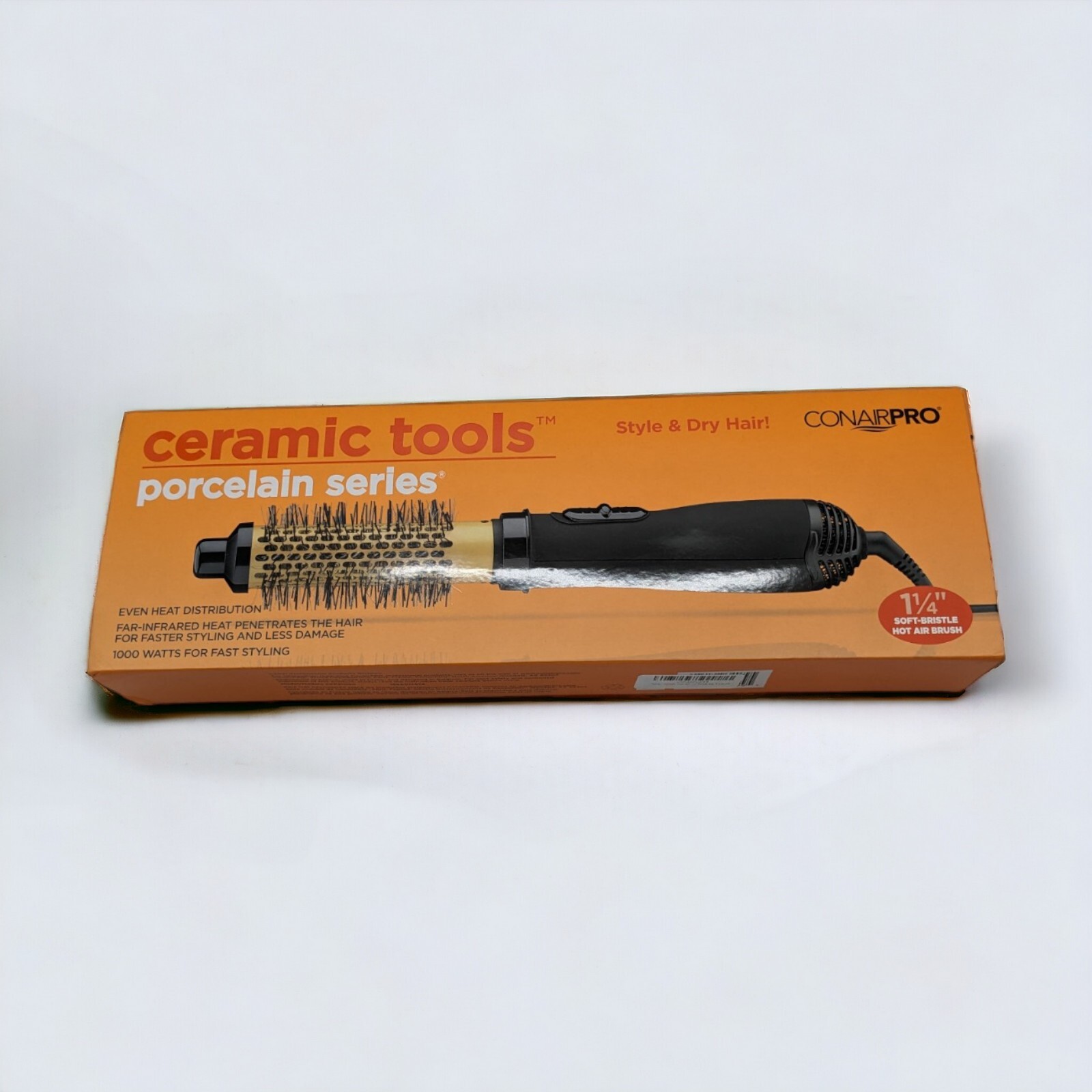 Conair Pro Ceramic Porcelain Series 1 1/4" Soft Bristle Hot Air Brush