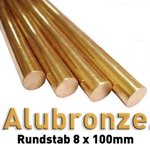 Bronze Rundstange CuSn12-C (Gbz12) – 31 Mm X 100 Mm, Stranggegossen, Für Hochleistungs-Lager Und Schneckenräder