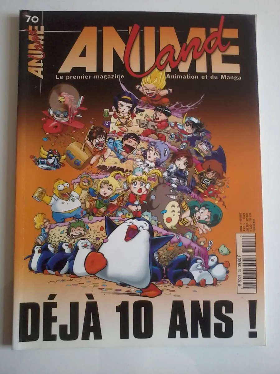 Animeland Anime Land Magazine Number 70 Already 10 Years Manga Animation