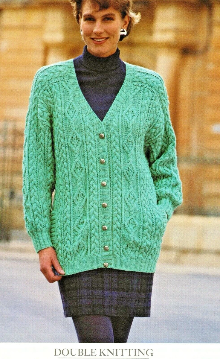 Double knitting patterns ladies cardigans clearance