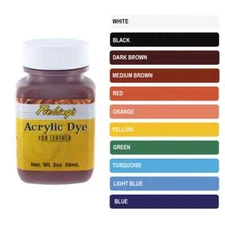 Fiebing's Acrylic Leather Dye shoes, boots, purses  - 2 oz All colors